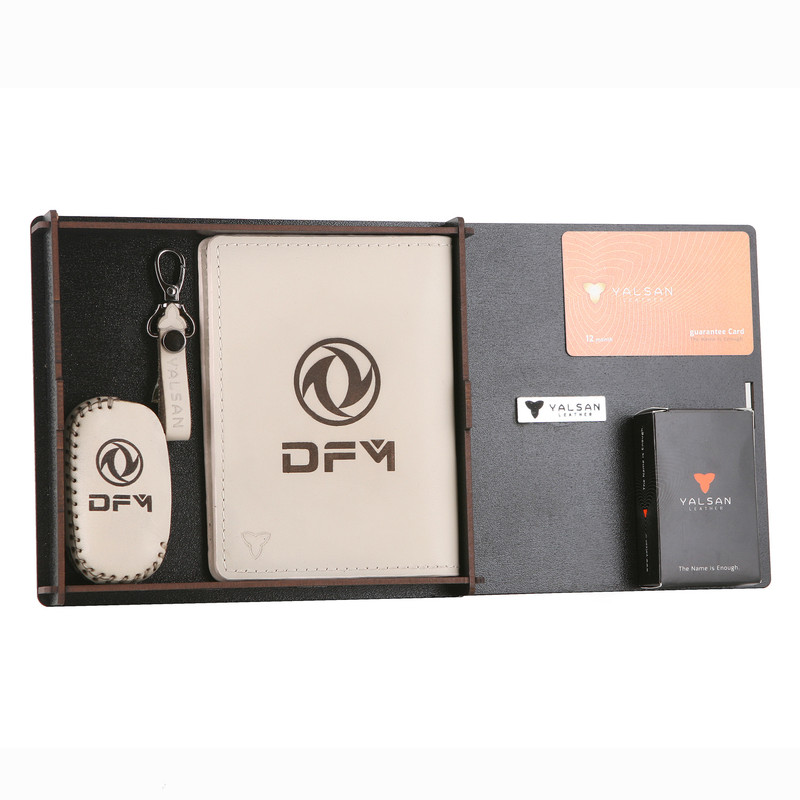 ست هدیه چرم یلسان مدل DFM کد SET-300-18-GS