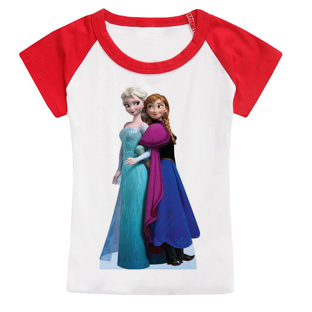 تی شرت دخترانه مدل فروزن کد TDb2102