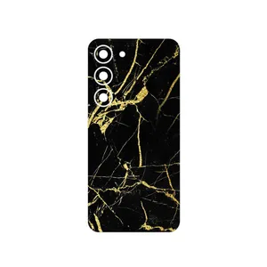 MAHOOT Graphite_Gold_Marble Cover Sticker for Samsung Galaxy S23