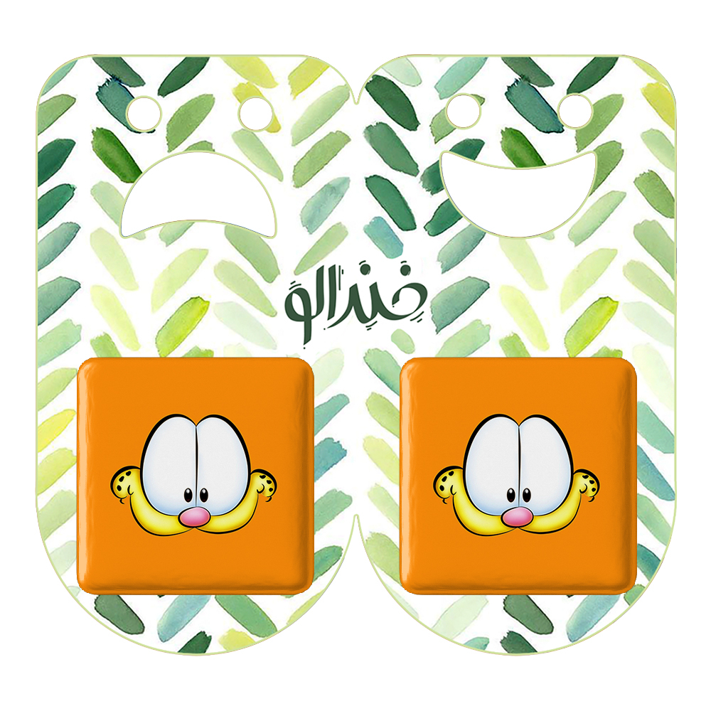 پیکسل خندالو مدل Garfield کد 13829 به همراه مگنت