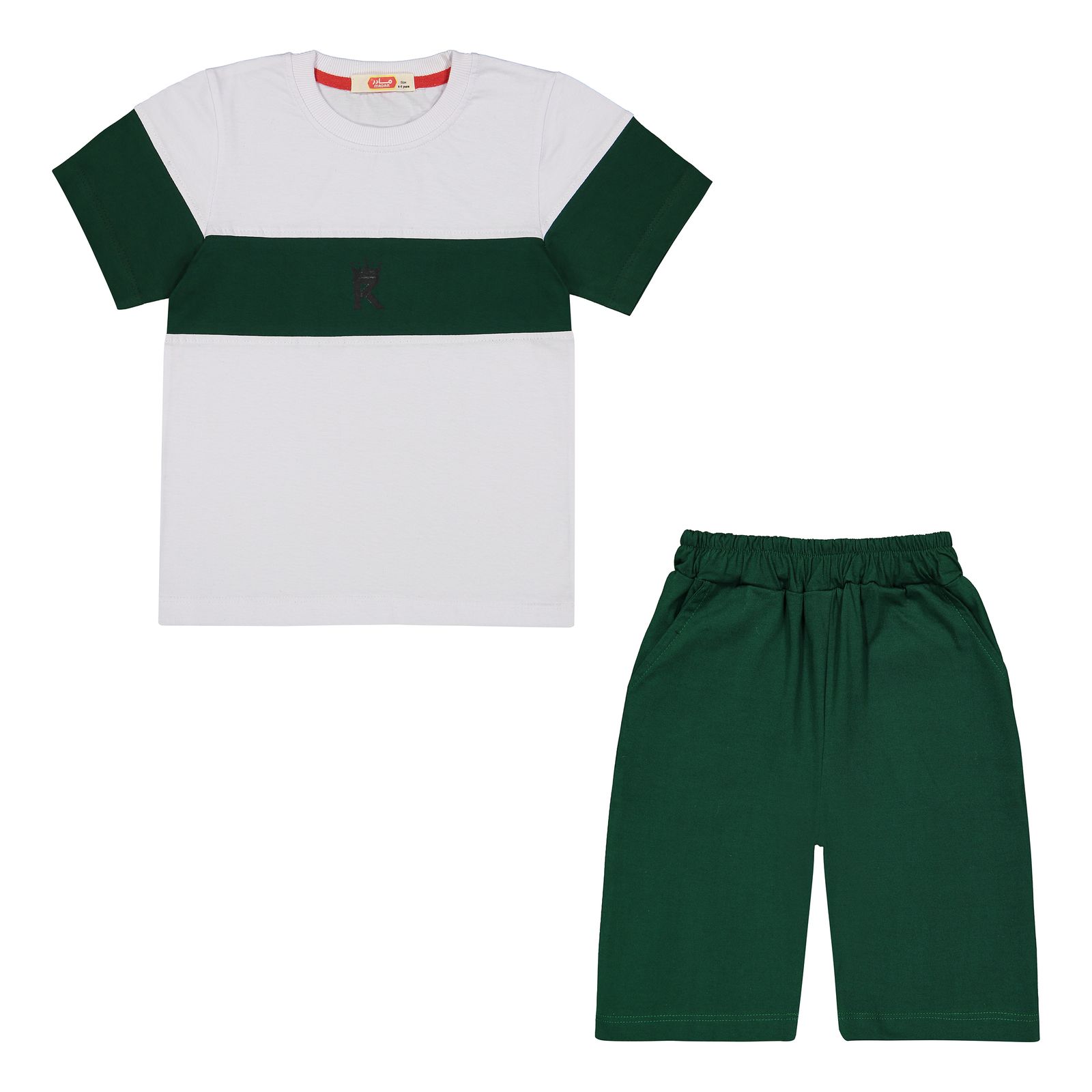 ست تی شرت و شلوارک پسرانه مادر مدل Arta-01 - - 2