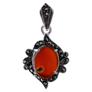   آویز گردنبند نقره زنانه بازرگانی میلادی کد PK_045