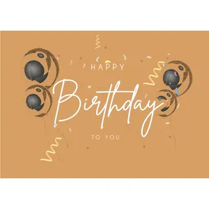 بنر تولد طرح تبریک تولد تم نارنجی 06610070