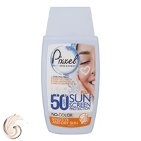 کرم ضدآفتاب بی&zwnj;رنگ پیکسل SPF50 مدل Sensitive، مناسب پوست&zwnj;های خشک و حساس، حجم 50 میلی&zwnj;لیتر