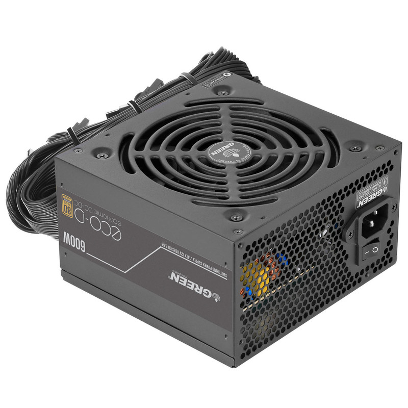 منبع تغذیه کامپیوتر 600 وات گرین مدل GP600A-ECO D