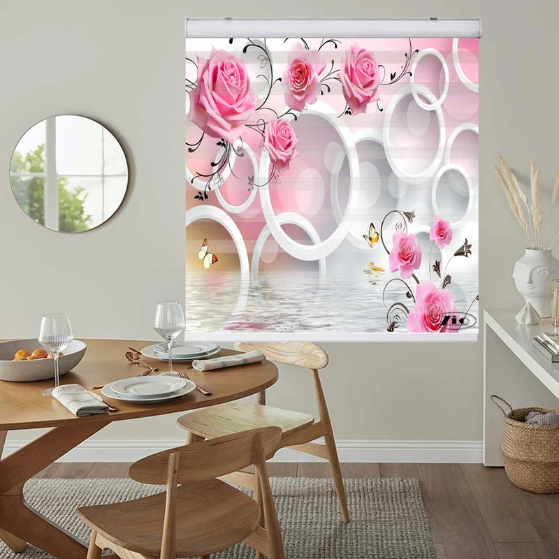 پرده زبرا زیو کد 3D1269 سایز 150x150 سانتی متر