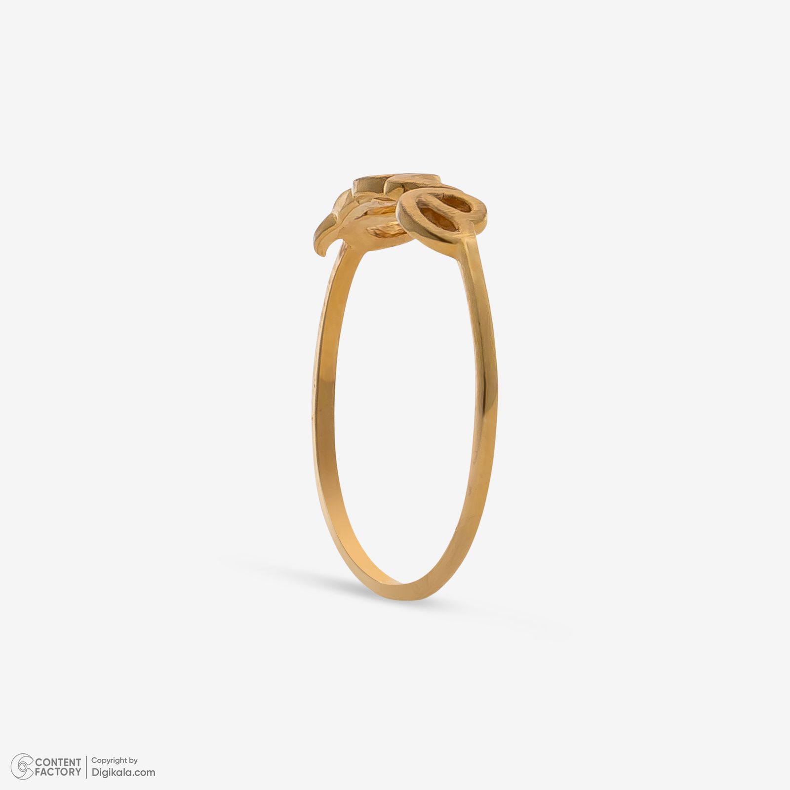 انگشتر طلا 18 عیار زنانه گلد گالری لیبرا مدل لاو سایز 56 -  - 6