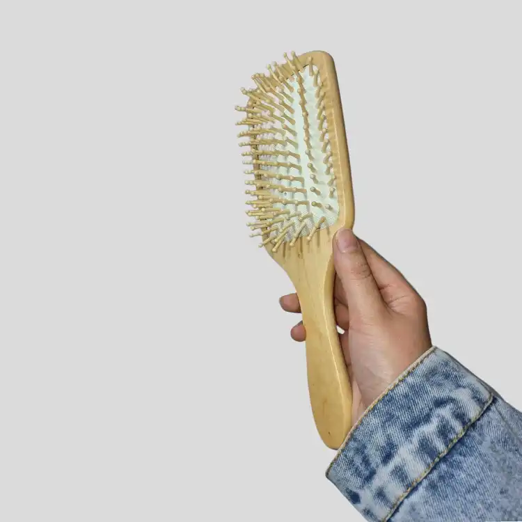 برس مو مدل چوبی بامبو کد 751