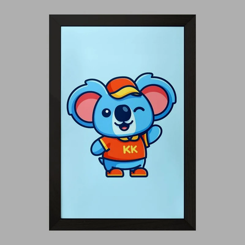 تابلو خندالو مدل حیوانات بامزه کوآلا کد 28393