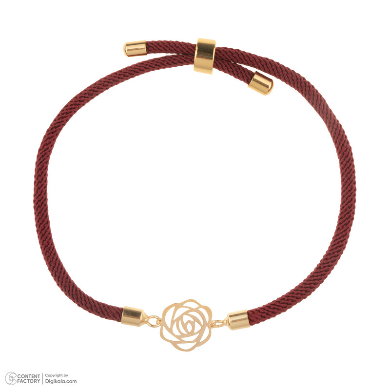 دستبند طلا عیار 18 زنانه ناریا مدل گل رز