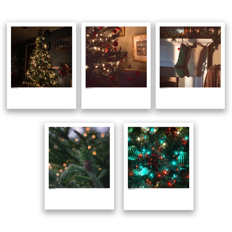 آویز تزیینی عرش مدل کریسمس Christmas کد Asa069 مجموعه پنج عددی