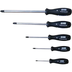 پیچ گوشتی چهارسو یونیور مدل 608CS5CR بسته 5 عددی