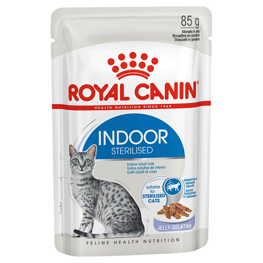 پوچ گربه رویال کنین مدل Royal canin Indoor sterilised وزن 85 گرم