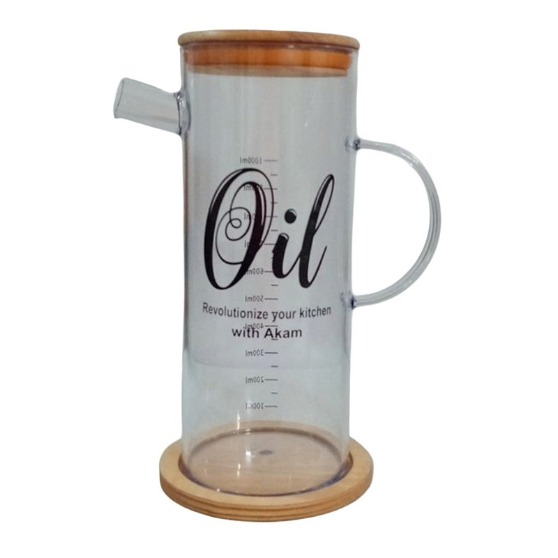 ظرف نگهدارنده روغن مدل چاپدار زیر چوبی