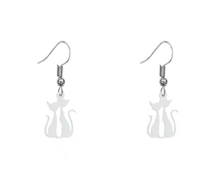 گوشواره زنانه هایکا طرح گربه مدل ha-235
