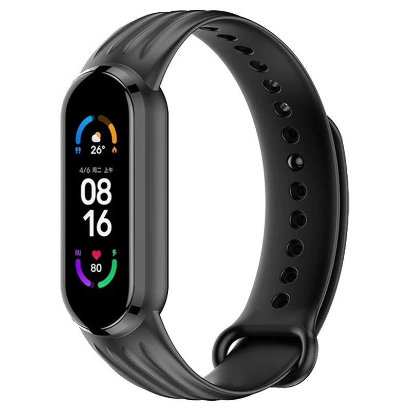 بند آکوآرا مدل SilicS3P مناسب برای ساعت هوشمند شیائومی Mi band 5/6/7 12mm