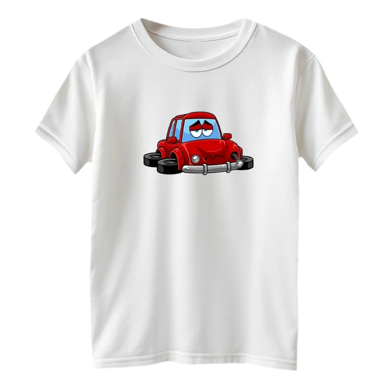 تی شرت آستین کوتاه بچگانه مدل ماشین ها کد 05