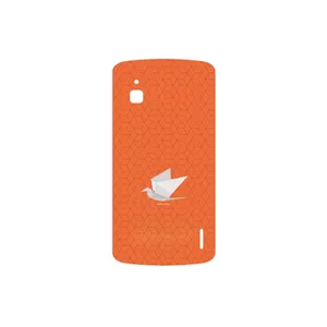 MAHOOT Minimalist origami bird Cover Sticker for Google Nexus 4