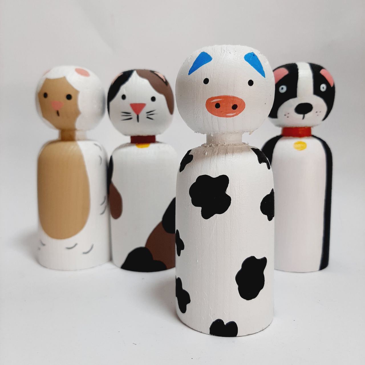 اسباب بازی مدل حیوانات مزرعه کد WT18 مجموعه 5 عددی