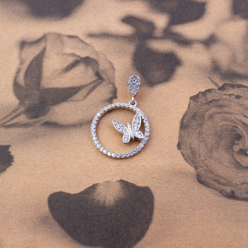 آویز گردنبند نقره زنانه مدل AVN_M075