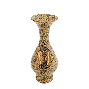 گلدان خاتم کاری مدل صراحی کد 21wire16whole