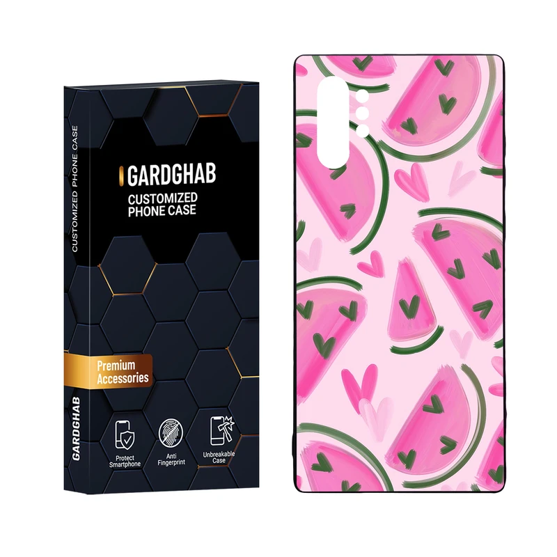 کاور گارد قاب مدل دور ژله ای پشت گلس فانتزی مناسب برای گوشی موبایل سامسونگ Galaxy Note 10 Plus