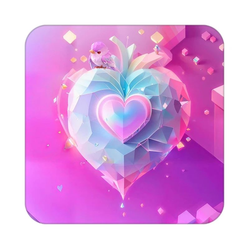 زیر لیوانی کاکتی مدل عاشقانه کد mp11348