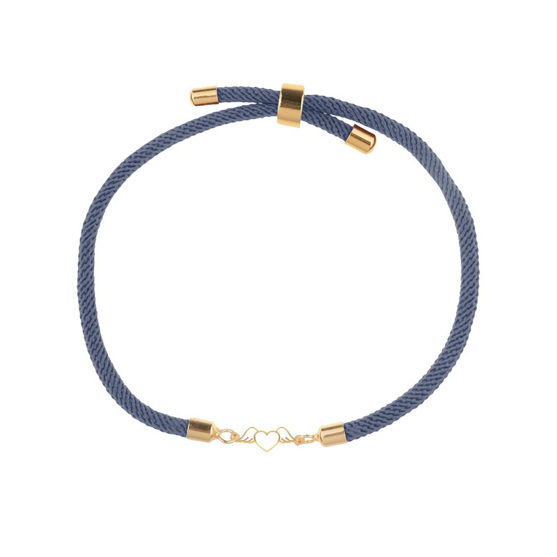 دستبند طلا 18 عیار زنانه مدوپد مدل قلب بال‌دار کد D12-10163