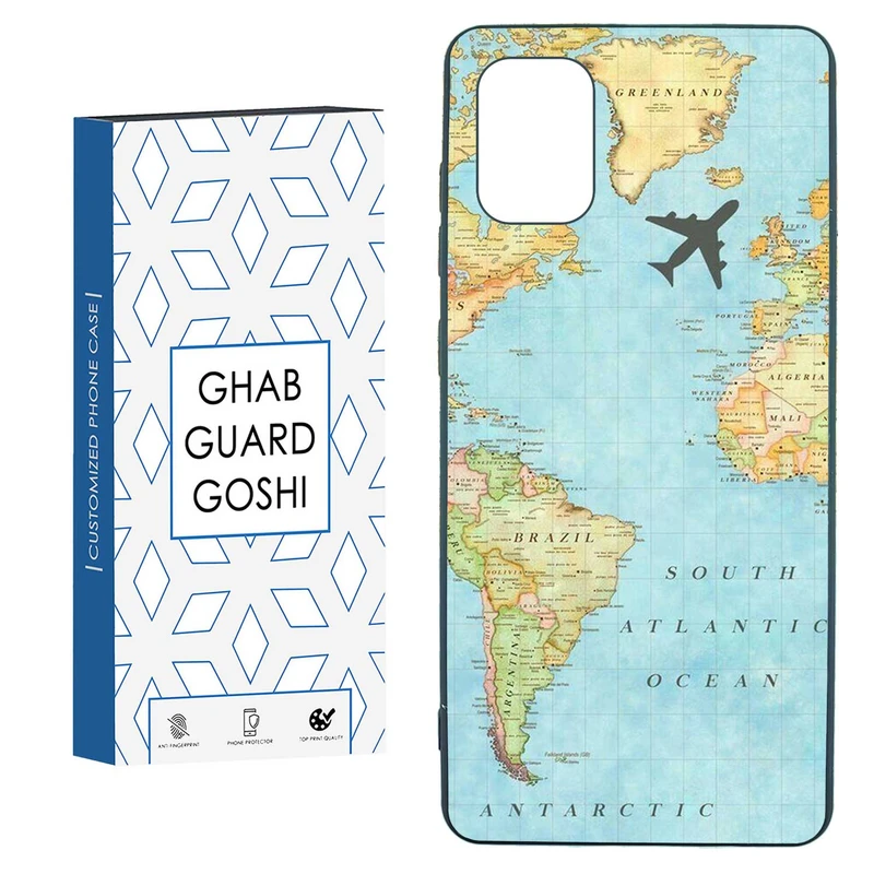 کاور قاب گارد گوشی طرح نقشه جهان کد TPU-057 مناسب برای گوشی موبایل سامسونگ  GALAXY A31