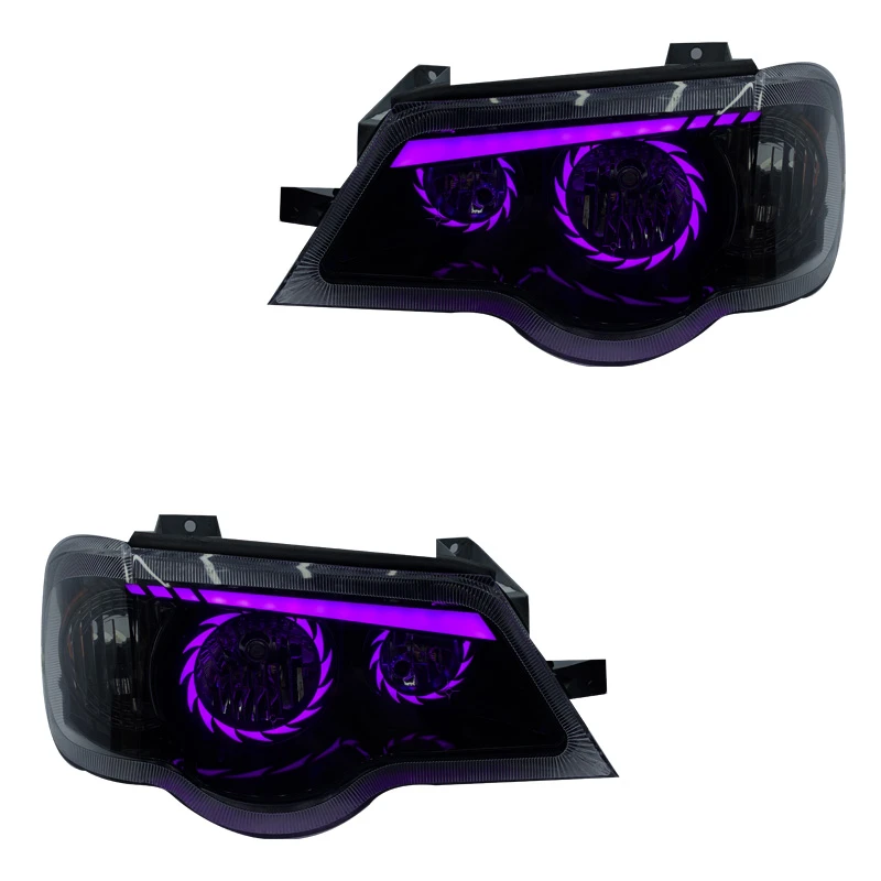 چراغ جلو خودرو گروه پژوهش صنعت مدرن مدل Turbo-Purp-B مناسب برای پراید 132،111 بسته دو عددی