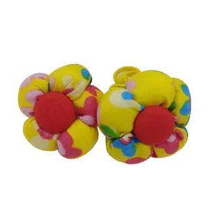 کش مو دخترانه مدل گل پارچه ای فانتزی بسته 2 عددی