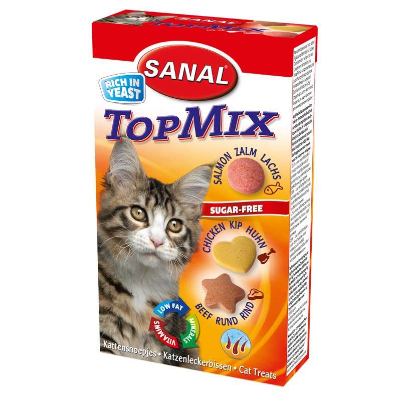 تشویقی گربه سانال مدل TopMix وزن 50 گرم