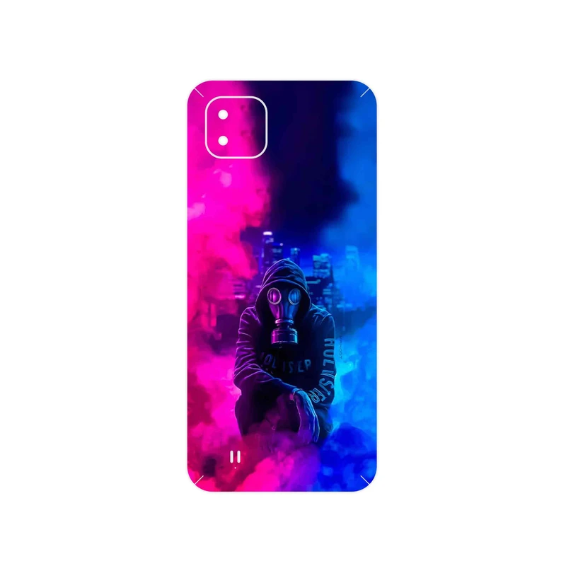برچسب پوششی ماهوت مدل Smoke Rainbow Digital Art 2 مناسب برای گوشی موبایل ریلمی C11 2021