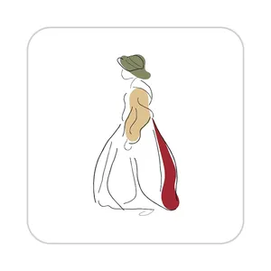 زیر لیوانی کاکتی طرح عاشقانه مدل mp39422