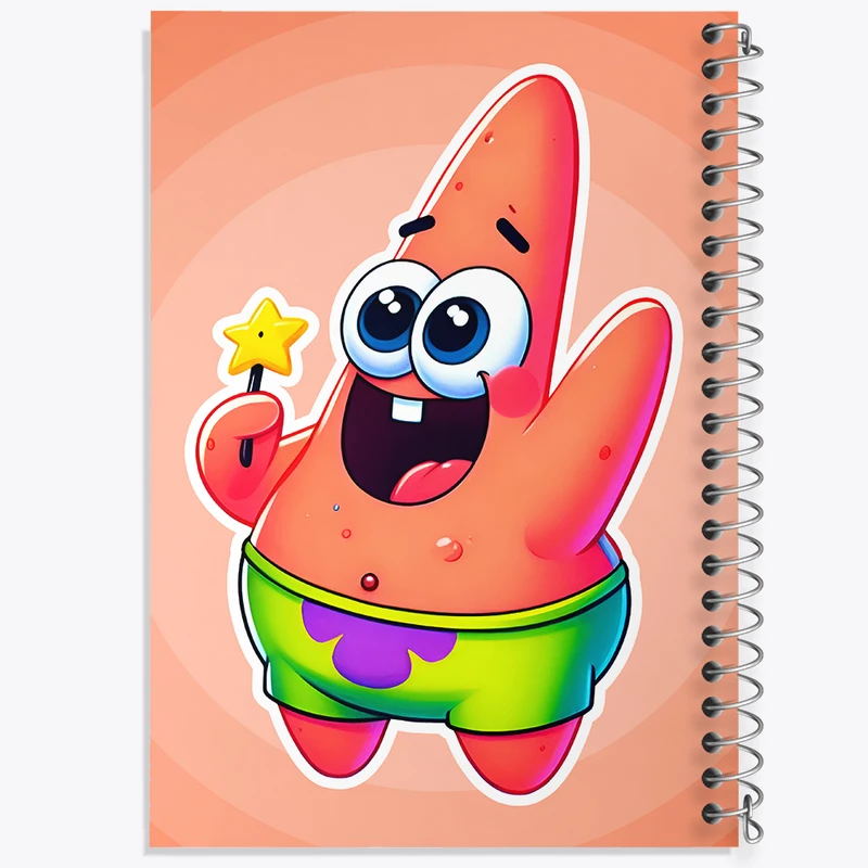 دفتر مشق 50 برگ خندالو طرح پاتریک باب اسفنجی کد N4985