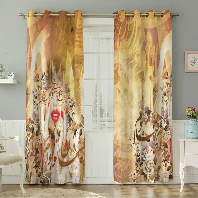 پرده نیروانا طرح مدرن مدل مخمل کد 5135 سایز 140×280 سانتی متر