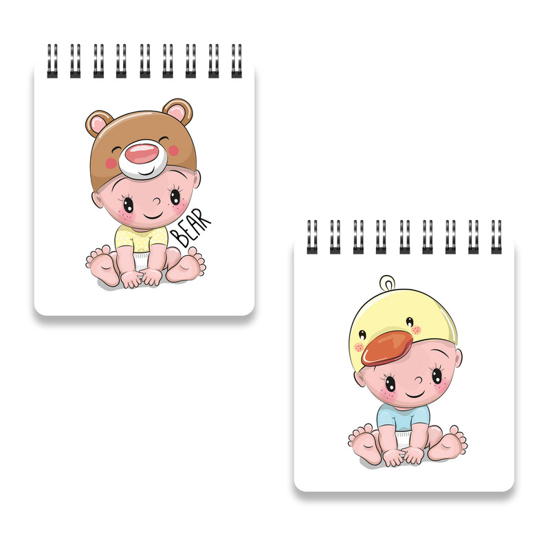 دفترچه یادداشت آرتا طرح کیوت و فانتزی مدل بیبی کد 138171 مجموعه 6 عددی