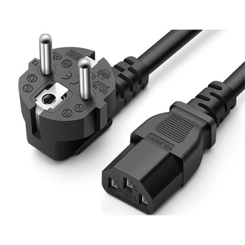 کابل برق سه پین منبع تغذیه کامپیوتر زبیون مدل POWER CORD طول 1.4 متر