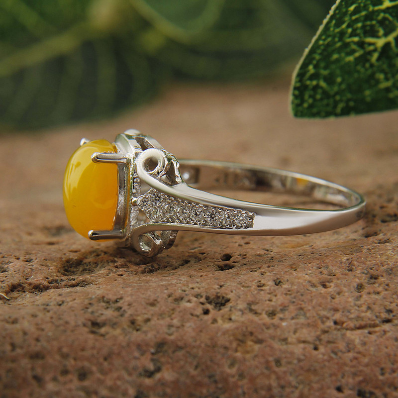 انگشتر نقره زنانه بازرگانی میلادی مدل سنگ عقیق شرف الشمس نگین برلیان بدون ریزش ابکاری رادیوم کد AWR_1583 انگشتر نقره زنانه بازرگانی میلادی مدل سنگ عقیق شرف الشمس نگین برلیان بدون ریزش ابکاری رادیوم کد AWR_1583