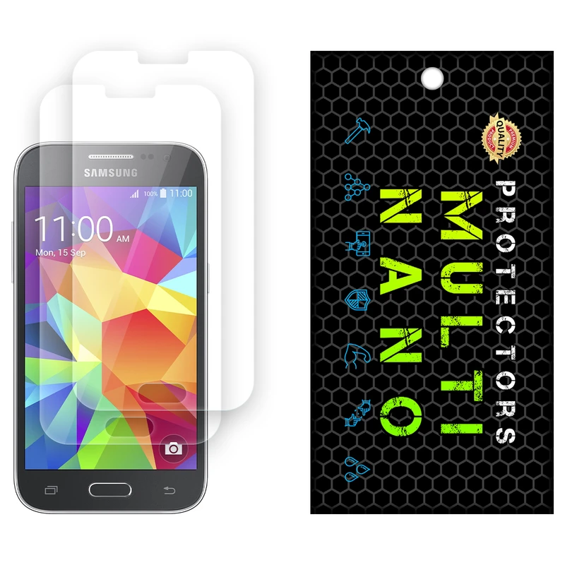 محافظ صفحه نمایش شفاف مولتی نانو مدل X-S2N مناسب برای گوشی موبایل سامسونگ Galaxy Core Prime بسته دو عددی