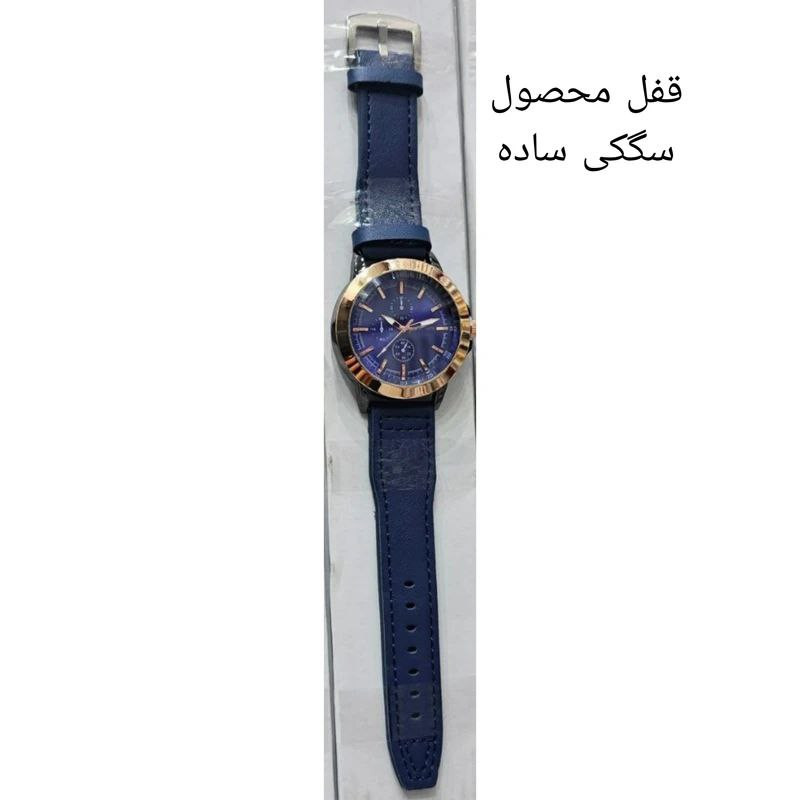 ساعت مچی عقربه‌ای مردانه کوارتز مدل تک موتور طرح سه موتور کد 03