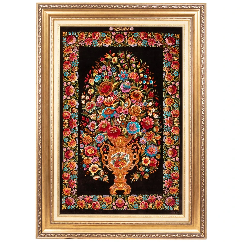 تابلو فرش دستباف سی پرشیا طرح گلدانی کد 904165