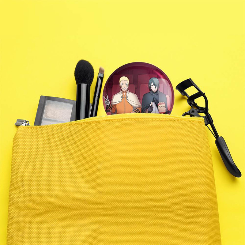 آینه جیبی خندالو مدل ساسکه و ناروتو انیمه بوروتو Boruto  کد 13144