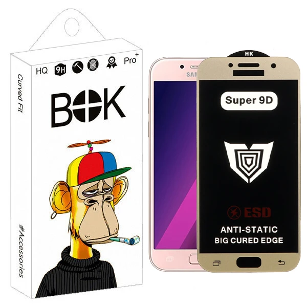 محافظ صفحه نمایش بوک مدل Super9D Aura مناسب برای گوشی موبایل سامسونگ Galaxy A520 / A5 2017