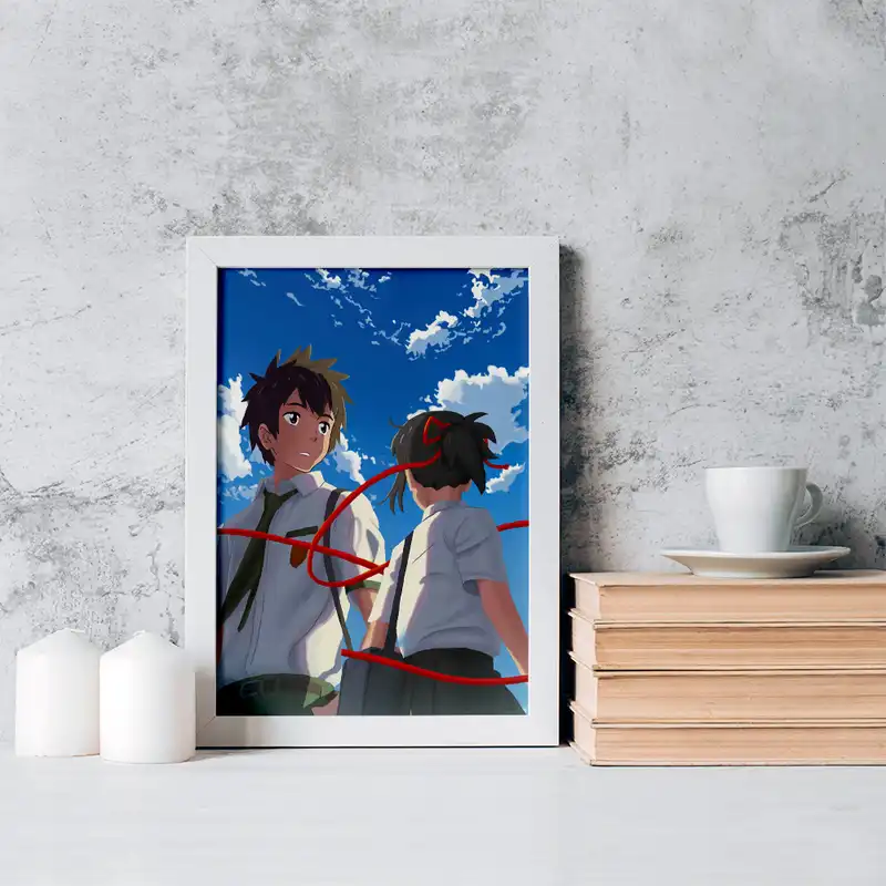 تابلو خندالو مدل تاکی تاچیبانا و میتسویا میامیزو انیمه یورنیم کد 16246