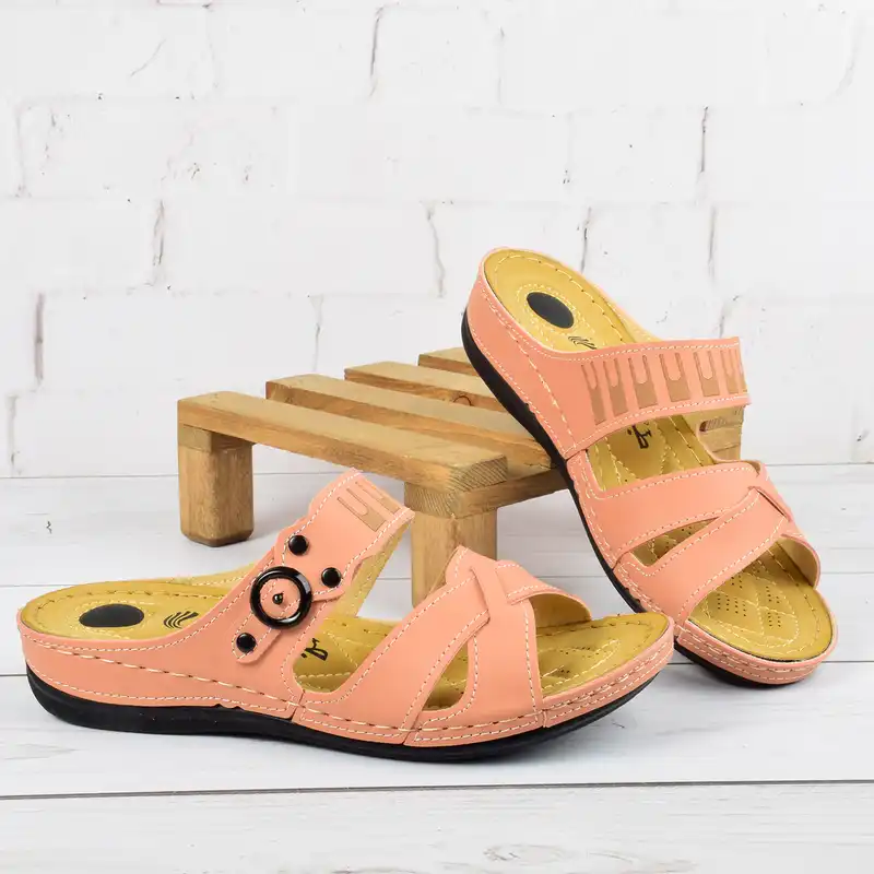 دمپایی زنانه مدل طبی سگکی کد KLBS.4019