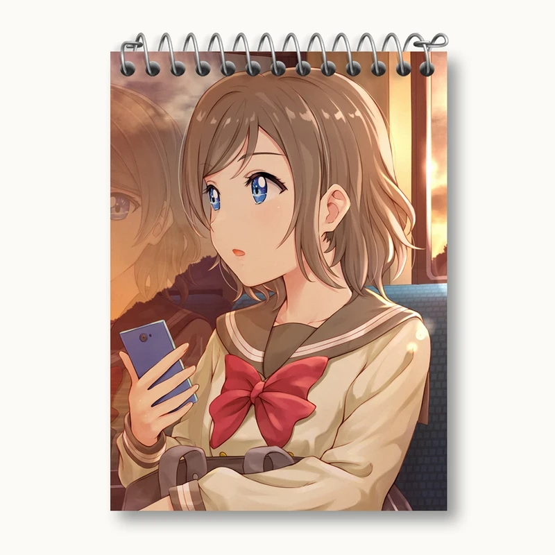دفتر یادداشت 50 برگ خندالو مدل واتانابه یو انیمه لاو لایو Love Live کد 18307