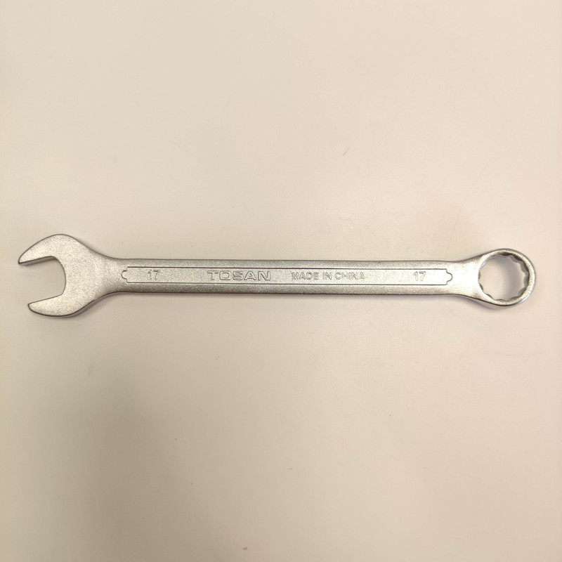 آچار یکسر تخت و یکسر رینگی توسن مدل 17TOS سایز 17 میلی متر