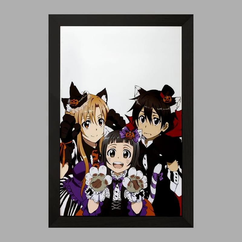 تابلو خندالو مدل انیمه هنر شمشیر زنی آنلاین  کد 12075