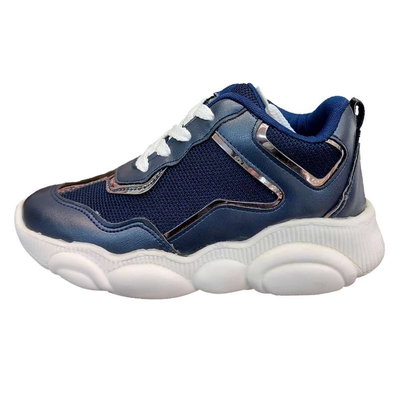 کفش راحتی پسرانه مدل ساقدار کد 78 رنگ سرمه‌ای